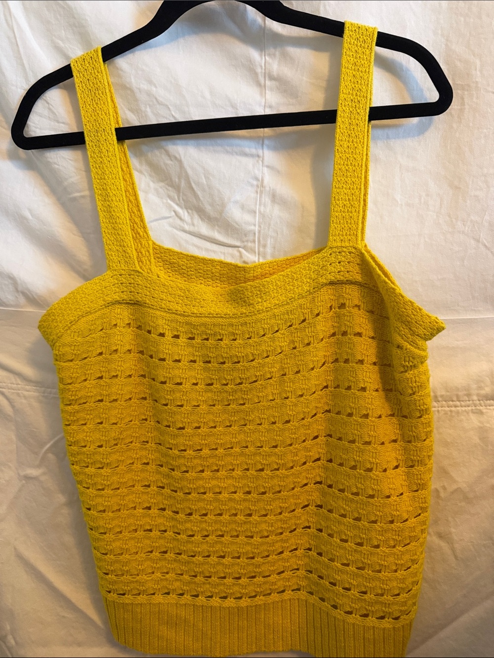 Sonoma Bright Yellow Knit Tank with Wide Straps